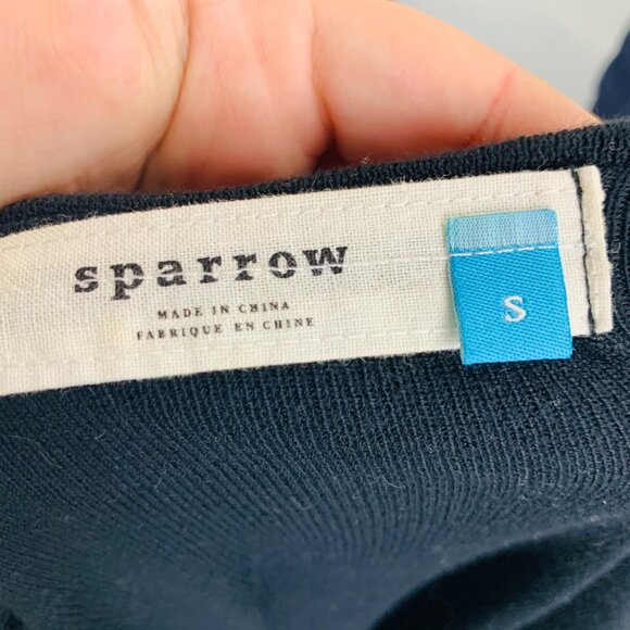 Anthropologie | Sparrow Womens Endless Pleats Cardigan Sweater Black Size S - Picture 8 of 10